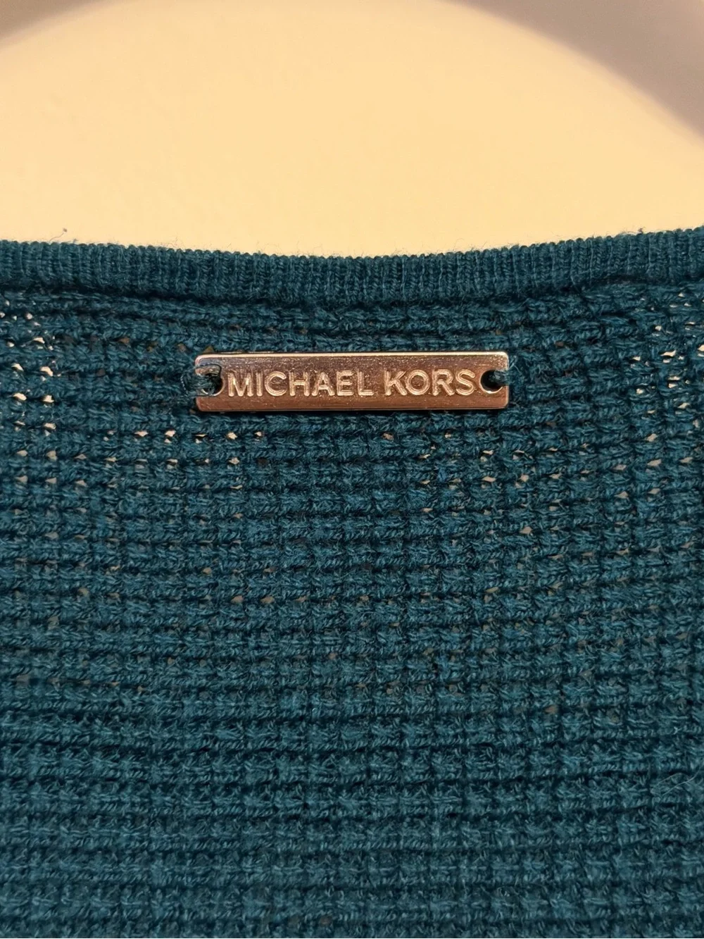 Michael Kors Teal Knit Top